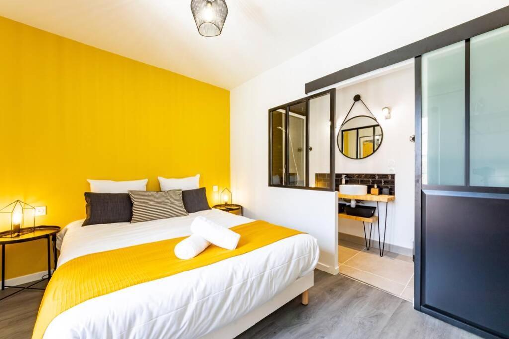 אז'ן Le Black & Yellow - Appart'Hotel - Clim - Netflix - Parking Gratuit - Nestor & Margot מראה חיצוני תמונה