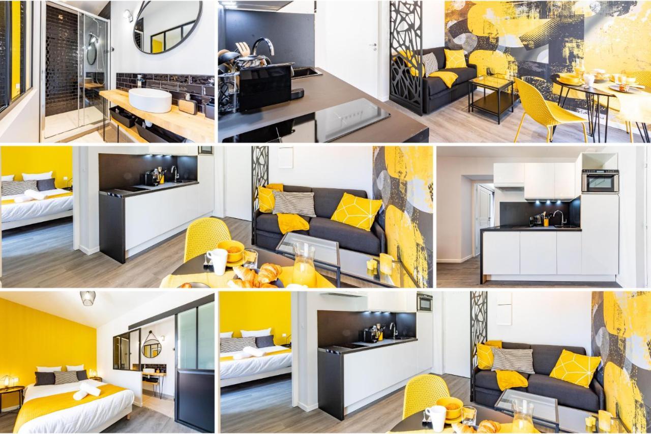 אז'ן Le Black & Yellow - Appart'Hotel - Clim - Netflix - Parking Gratuit - Nestor & Margot מראה חיצוני תמונה