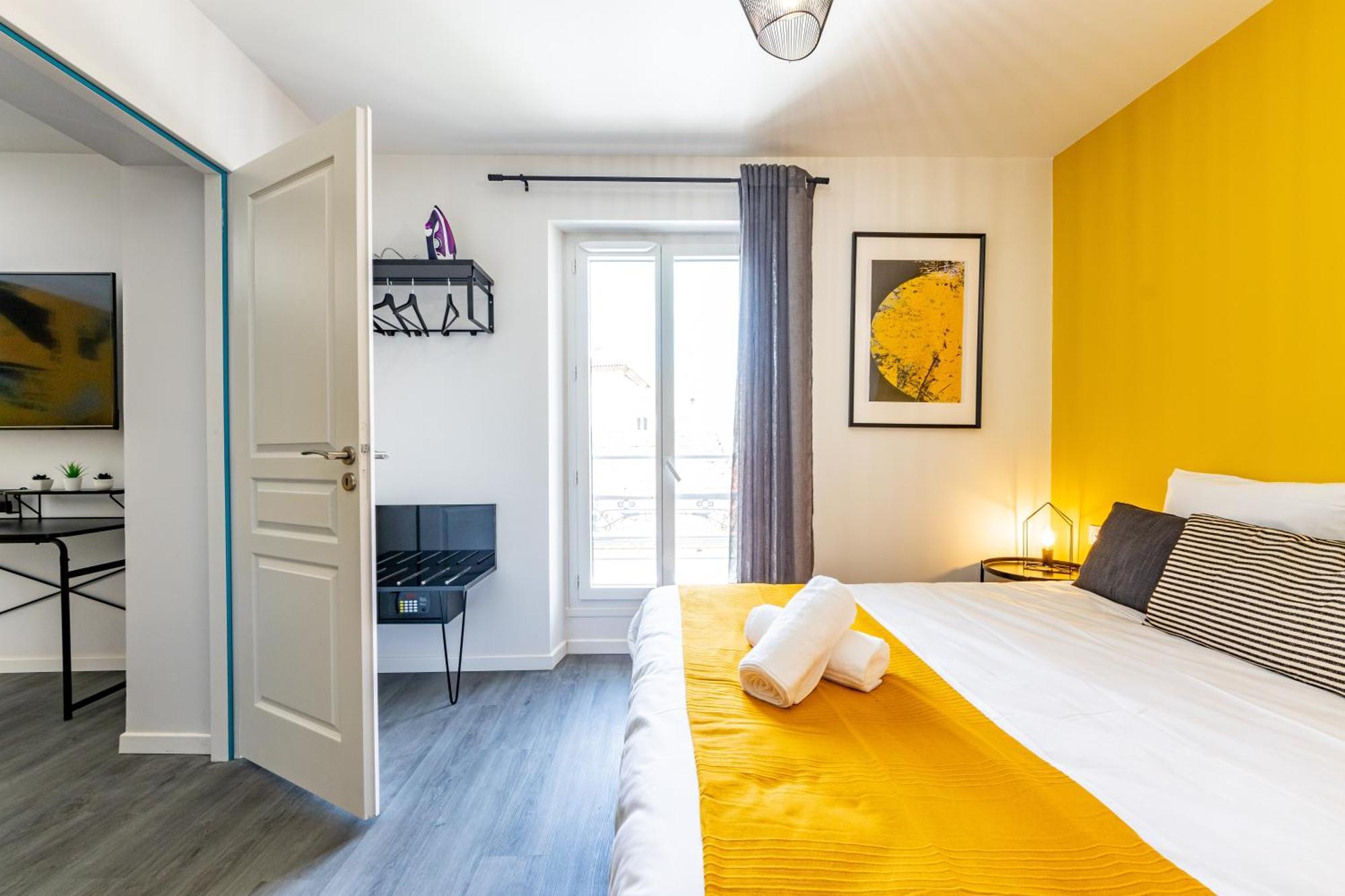 אז'ן Le Black & Yellow - Appart'Hotel - Clim - Netflix - Parking Gratuit - Nestor & Margot מראה חיצוני תמונה